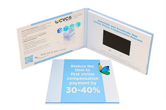 Διαφήμιση Βίντεο Βιβλίο Mailer μουσική μορφή APE LCD βίντεο κάρτες χαιρετισμών OEM ROHS πιστοποιητικό