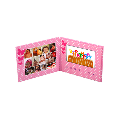 7 ιντσών LCD media player μάρκα βίντεο φυλλάδιο κάρτα πρόσκλησης για την εμπορική διαφήμιση