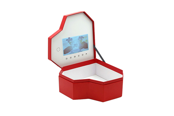 Καρδιών μορφής USB LCD οθόνης τηλεοπτική δώρων μνήμη σχήματος 512MB κιβωτίων 3GP MKV τηλεοπτική